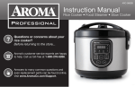 Aroma ARC-1616 Instruction manual