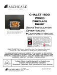Archgard CHALET 1600 Specifications