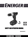 Energer ENE456COM Instruction manual