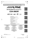 Alpine CDA-9883R Owner`s manual