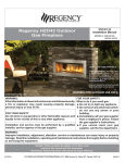 Regency Fireplace Products HZ42E-NG Installation manual