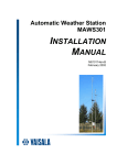 Vaisala WAA151 Installation manual