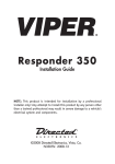 Viper Responder 350 Installation guide