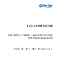 Clear KB-702 Instruction manual