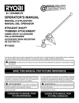 Ryobi EXPAND-IT RY15523 Operator`s manual