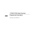 VT520/VT525 Video Terminal Programmer Information