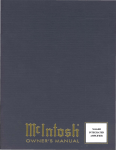 McIntosh MA6400 Operating instructions