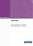 Advantech ARK-6320 User manual