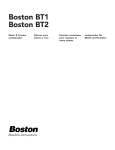 Boston Acoustics BT1 Specifications