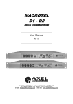 Axel Macrotel DIGITAL User manual