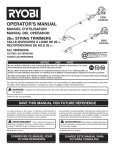 Ryobi RY28120, RY28140 Operator`s manual