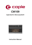 Caple CM109 Instruction manual