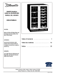 Danby DBC2760BLS Owner`s manual