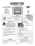 Quadra-Fire 810-02901 Owner`s manual