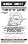 Black & Decker JS660 Instruction manual