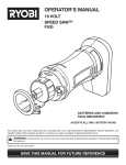 Ryobi P530 Operator`s manual