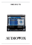 Audiovox VME 9512 TS - Owner`s manual