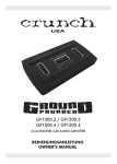 Crunch GP1500.4 Owner`s manual