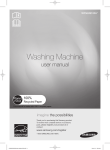 Samsung Washing Machines User manual