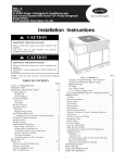 Carrier 48XL Infinity Instruction manual