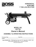 Boss Industrial ES7T20 Owner`s manual