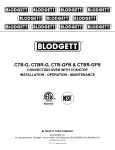 Blodgett CTBR-GFB Specifications