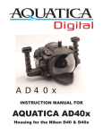 Aquatica Digital AD40x Instruction manual