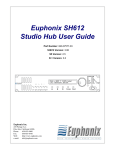 Euphonix R-1 Transfer Station User guide