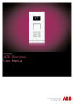 ABB Welcome User manual