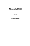 Motorola M990 User guide