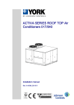 York Activa Series Installation manual