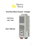 Apollo Solar 4048 User`s manual