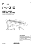 Casio PX-310 User`s guide