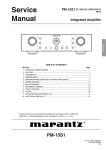 Marantz PM-15S1 Service manual