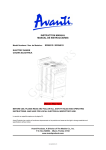 Avanti ELECRIC RANGE ER2401G Instruction manual