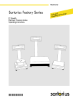 Sartorius FC Operating instructions