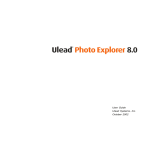 Ulead PHOTO EXPLORER VERSION 8.0 User guide