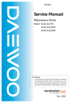 Daewoo KOG-8A0R5S Service manual