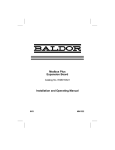 Baldor Modbus Plus Installation guide