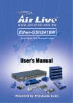 AirLive ETHER-GSH2416W User`s manual