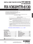 Yamaha 6130 - HTR AV Receiver Service manual