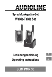 AUDIOLINE 30 Operating instructions