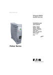 MGE UPS Systems Ellipse MAX 600 User manual