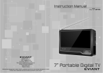 Eviant T7 series Operating instructions