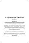 Electra Bicycle Owner`s manual