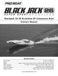 ProBoat Blackjack 26 Brushless Specifications