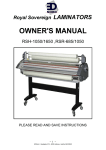 Royal Sovereign RSH-1650 Owner`s manual