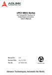 ADLINK Technology M-855 User`s manual