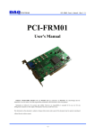 DAQ PCI-FRM01 User`s manual