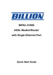 Billion BiPAC 5100S User`s manual